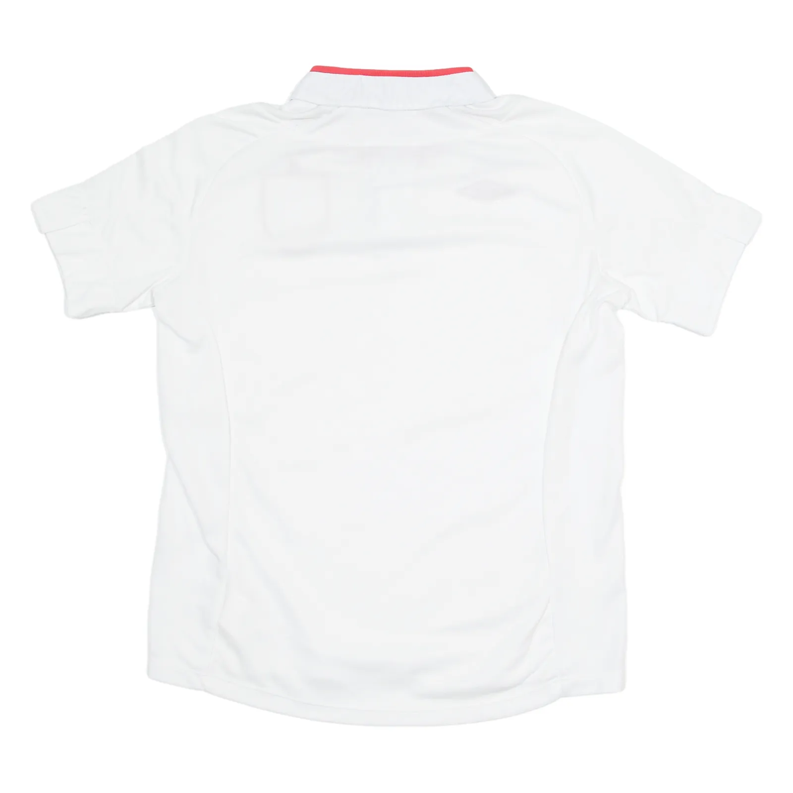 UMBRO ENGLAND FC Mens Football Shirt Jersey White Button Neck M