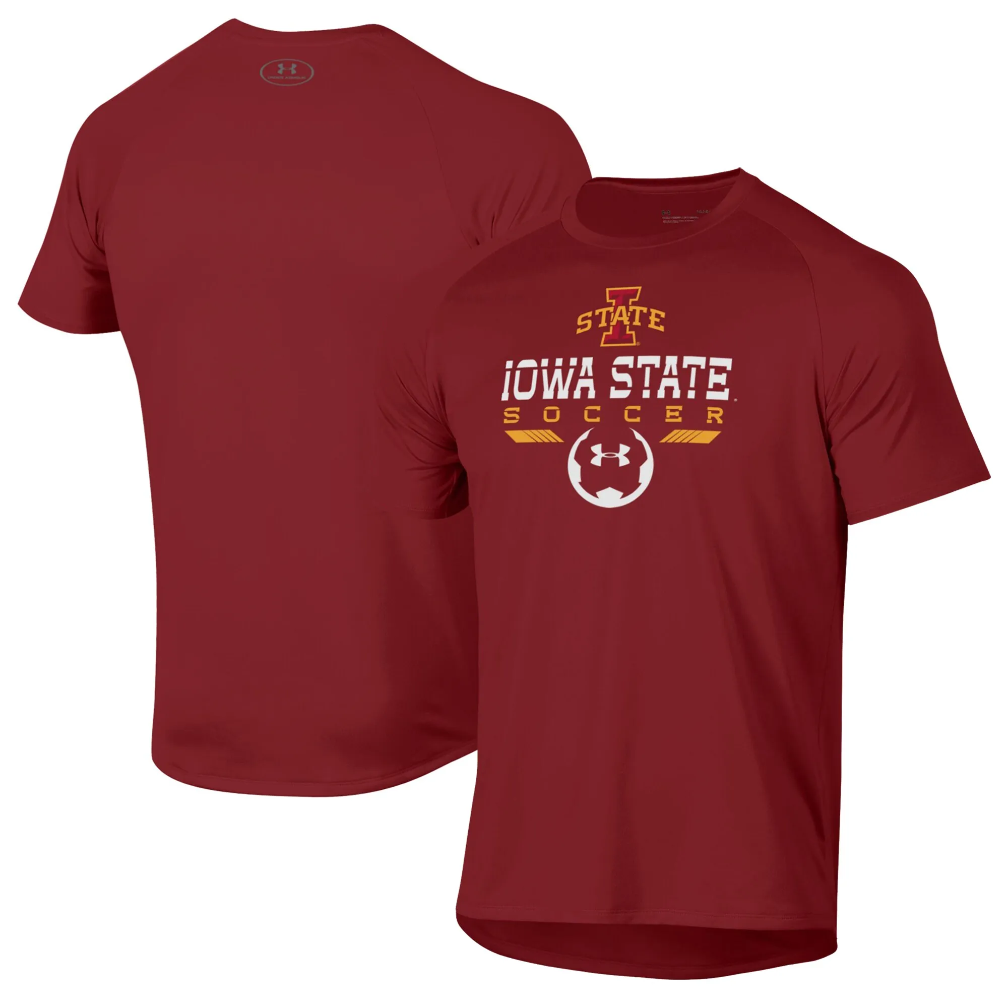 Under Armour Iowa State Cyclones Cardinal Soccer Icon Tech T-Shirt