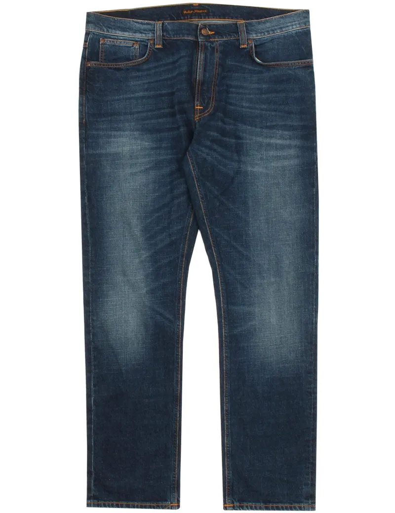 Uniform Reworks Nudie Jeans Co Lean Dean Dk Worn 38X32