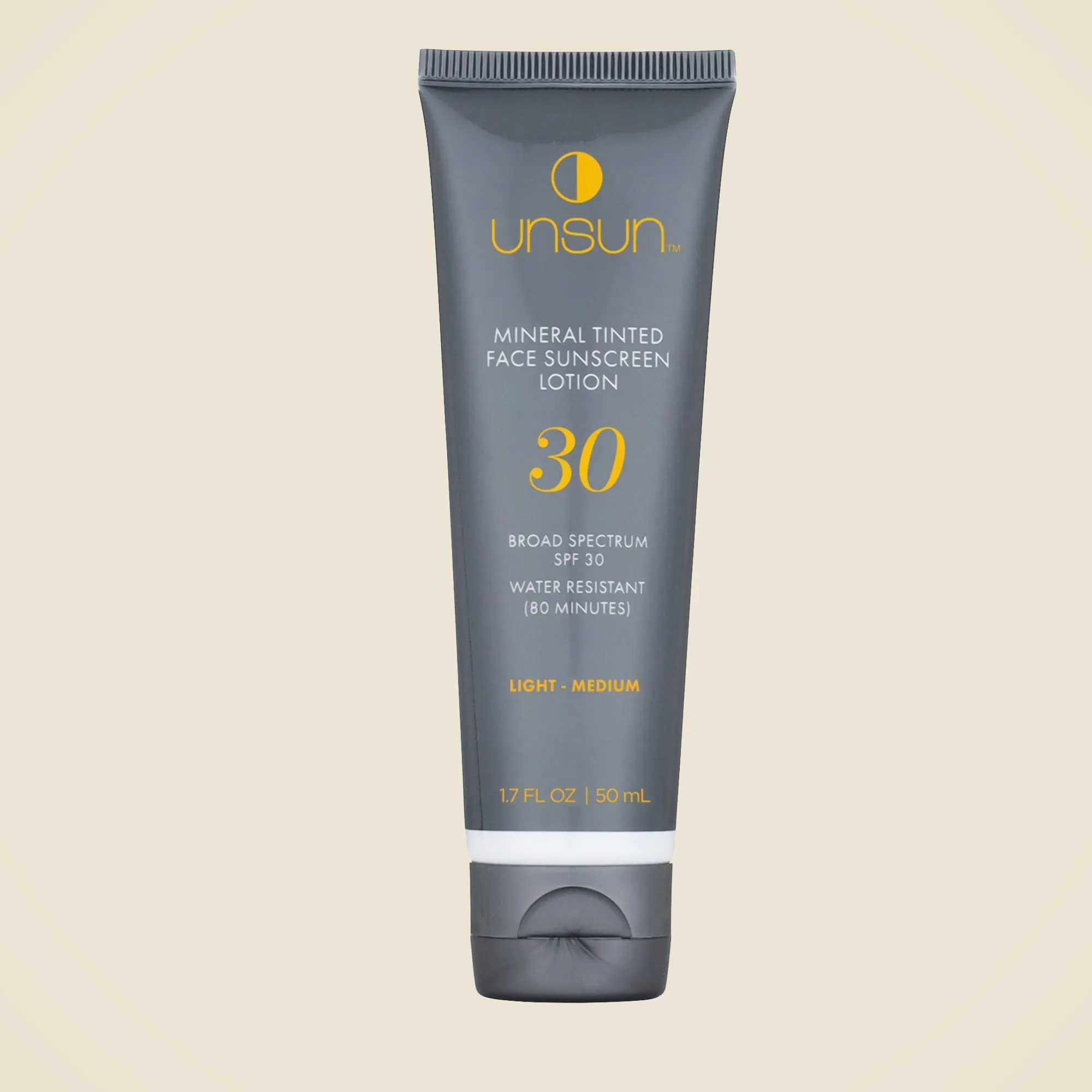 Unsun Cosmetics™ mineral tinted face sunscreen lotion SPF 30 in 