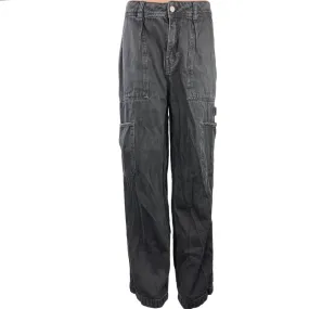 Urban Outfitters BDG Black High Rise Wide Leg Carpenter Cargo Denim Jeans Sz 29