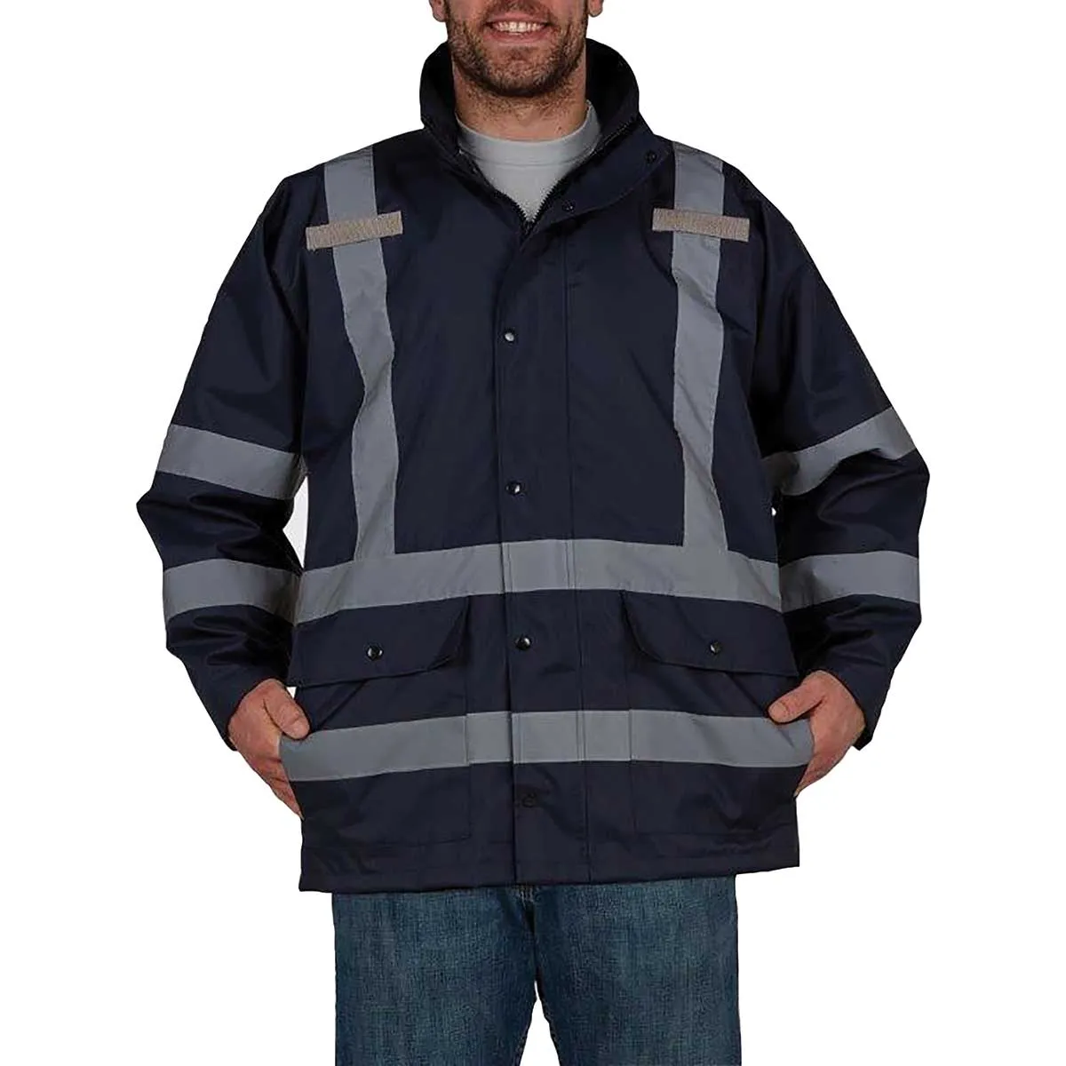 Utility Pro ANSI Class 3/Enhanced Visibility Waterproof Hi-Vis Rain Jacket