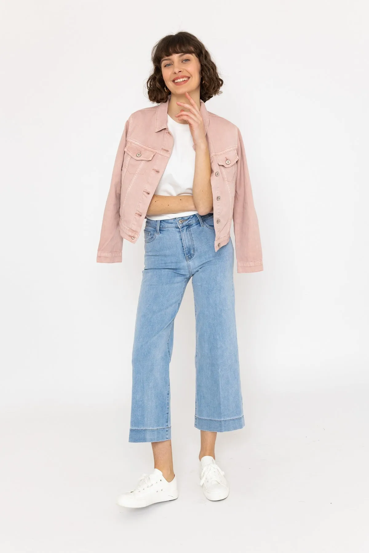 Valence Pink Denim Jacket