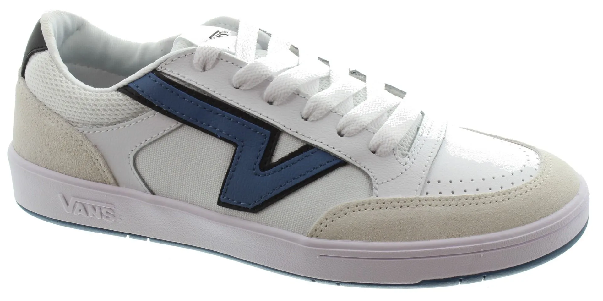 VANS Mens Lowland ComfyCush Trainers In White/ Blue