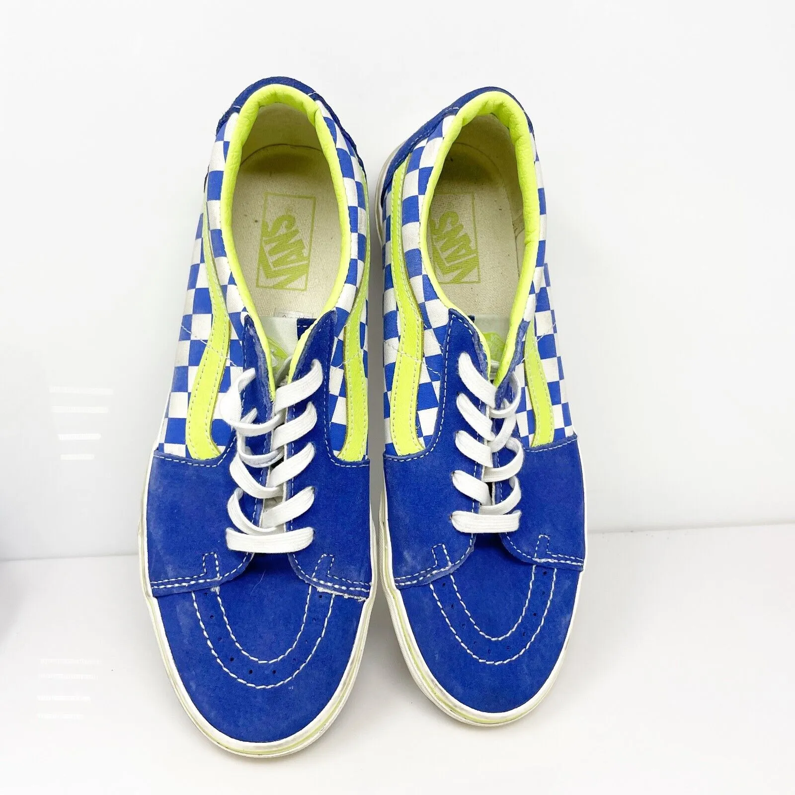 Vans Mens Off The Wall 721356 Blue Casual Shoes Sneakers Size 10