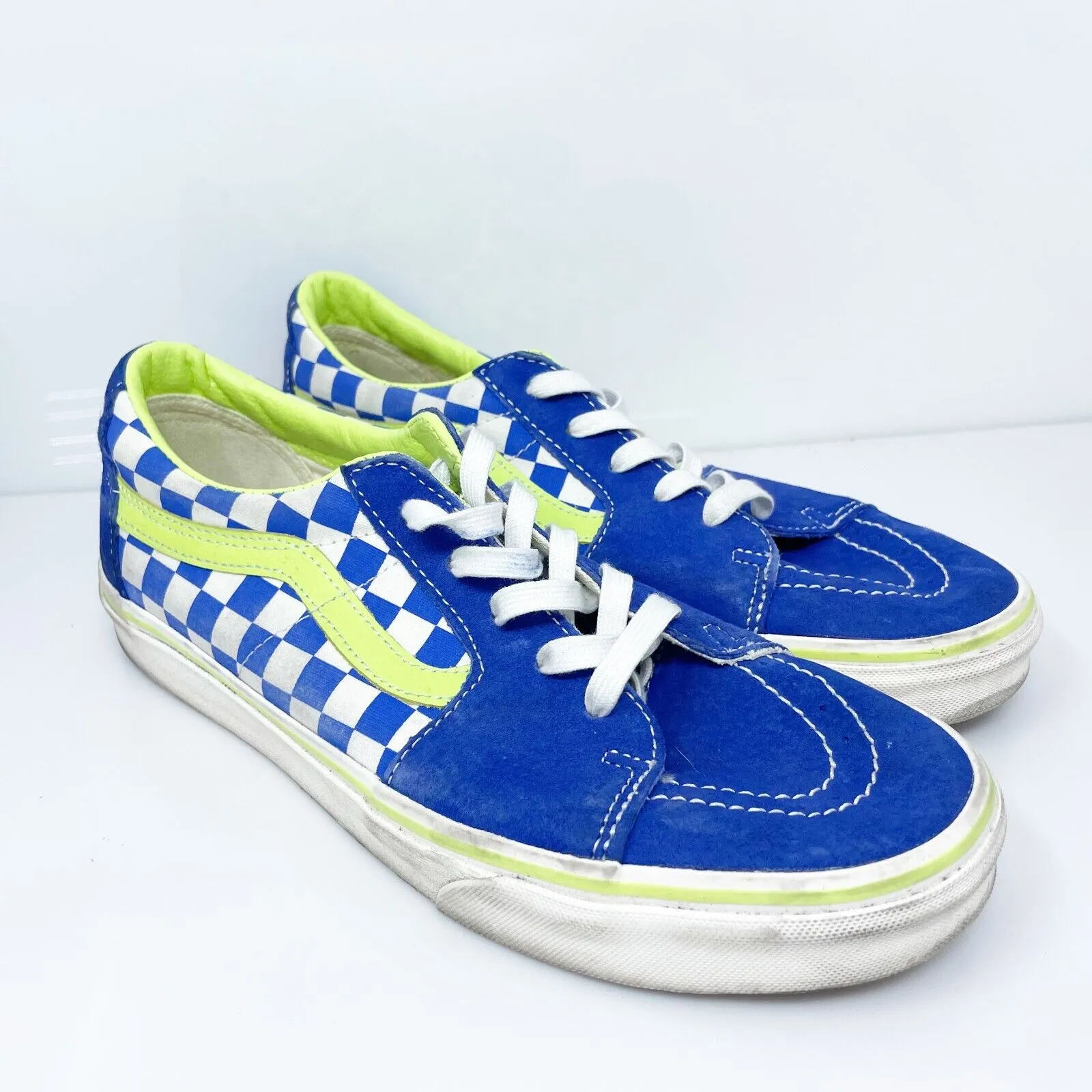 Vans Mens Off The Wall 721356 Blue Casual Shoes Sneakers Size 10