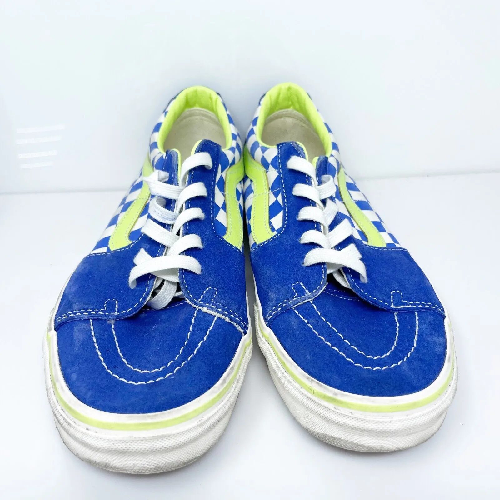 Vans Mens Off The Wall 721356 Blue Casual Shoes Sneakers Size 10