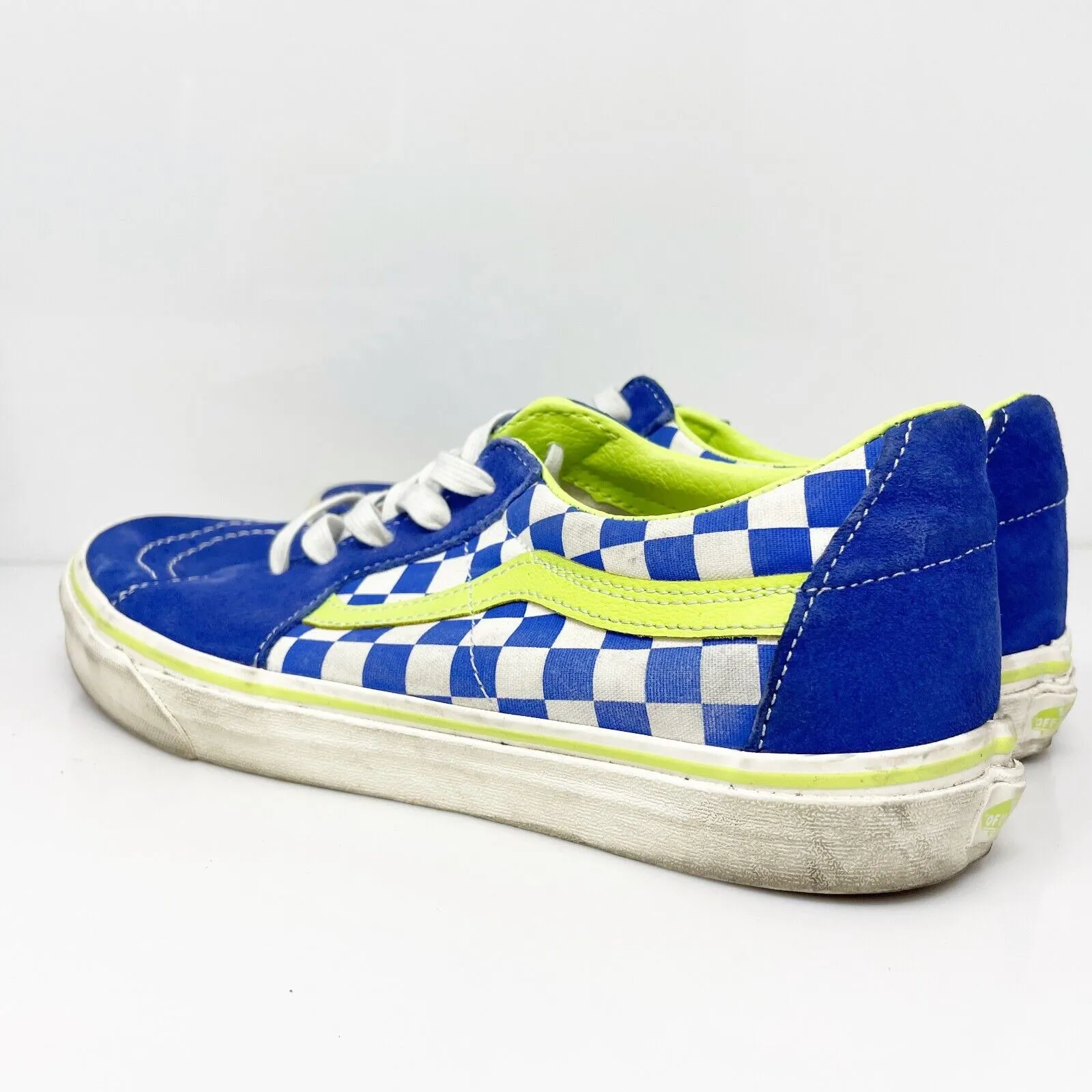 Vans Mens Off The Wall 721356 Blue Casual Shoes Sneakers Size 10