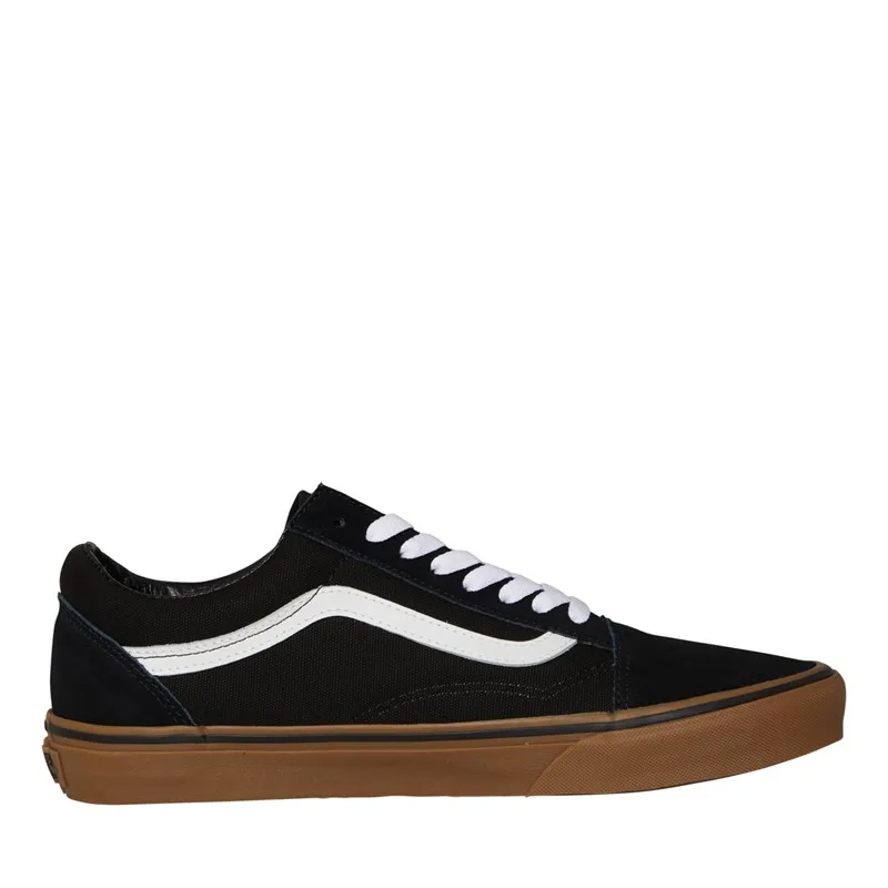 Vans Old Skool Gum Sole Trainers Black/Medium Gum
