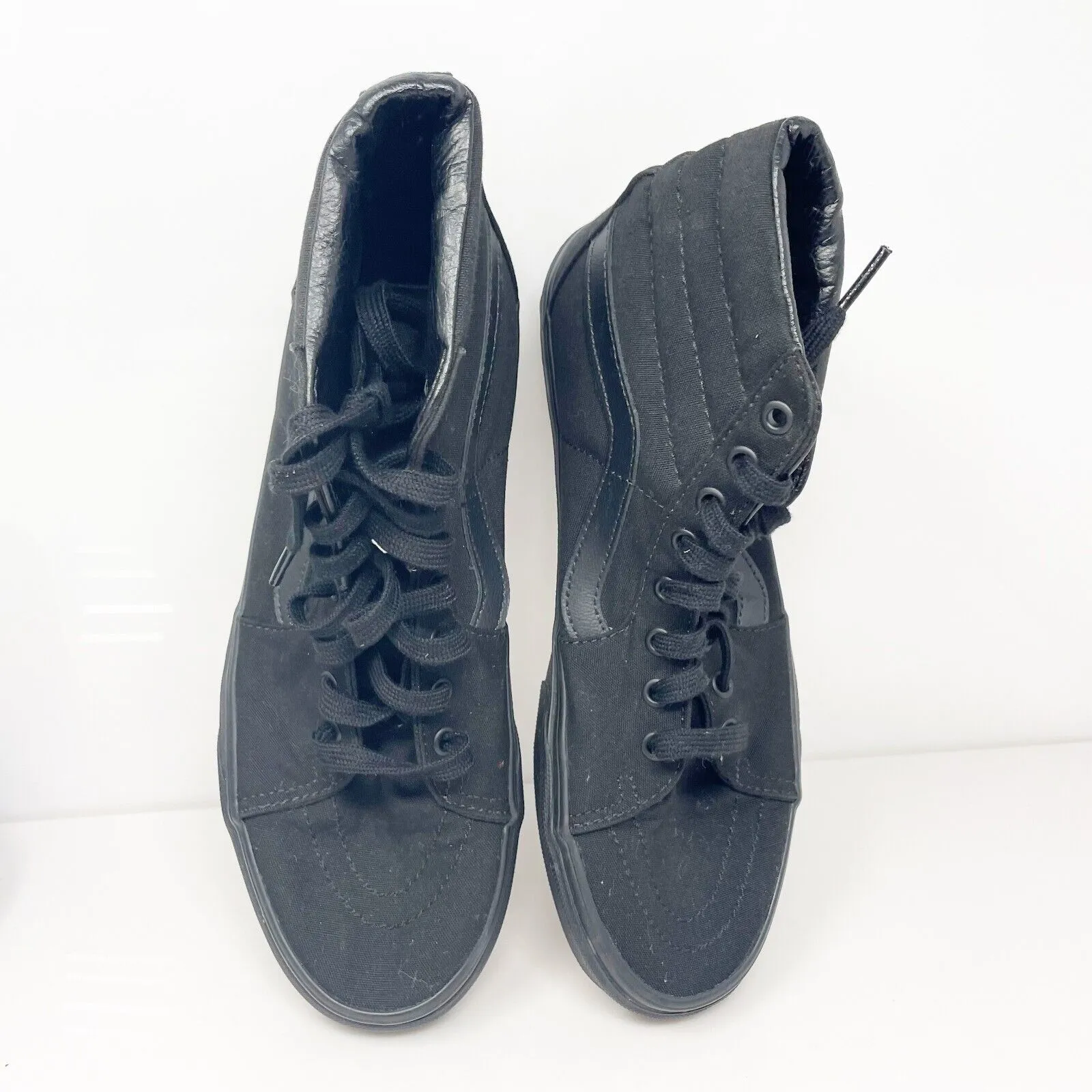 Vans Unisex Sk8 Hi 721565 Black Casual Shoes Sneakers Size M 9.5 W 11