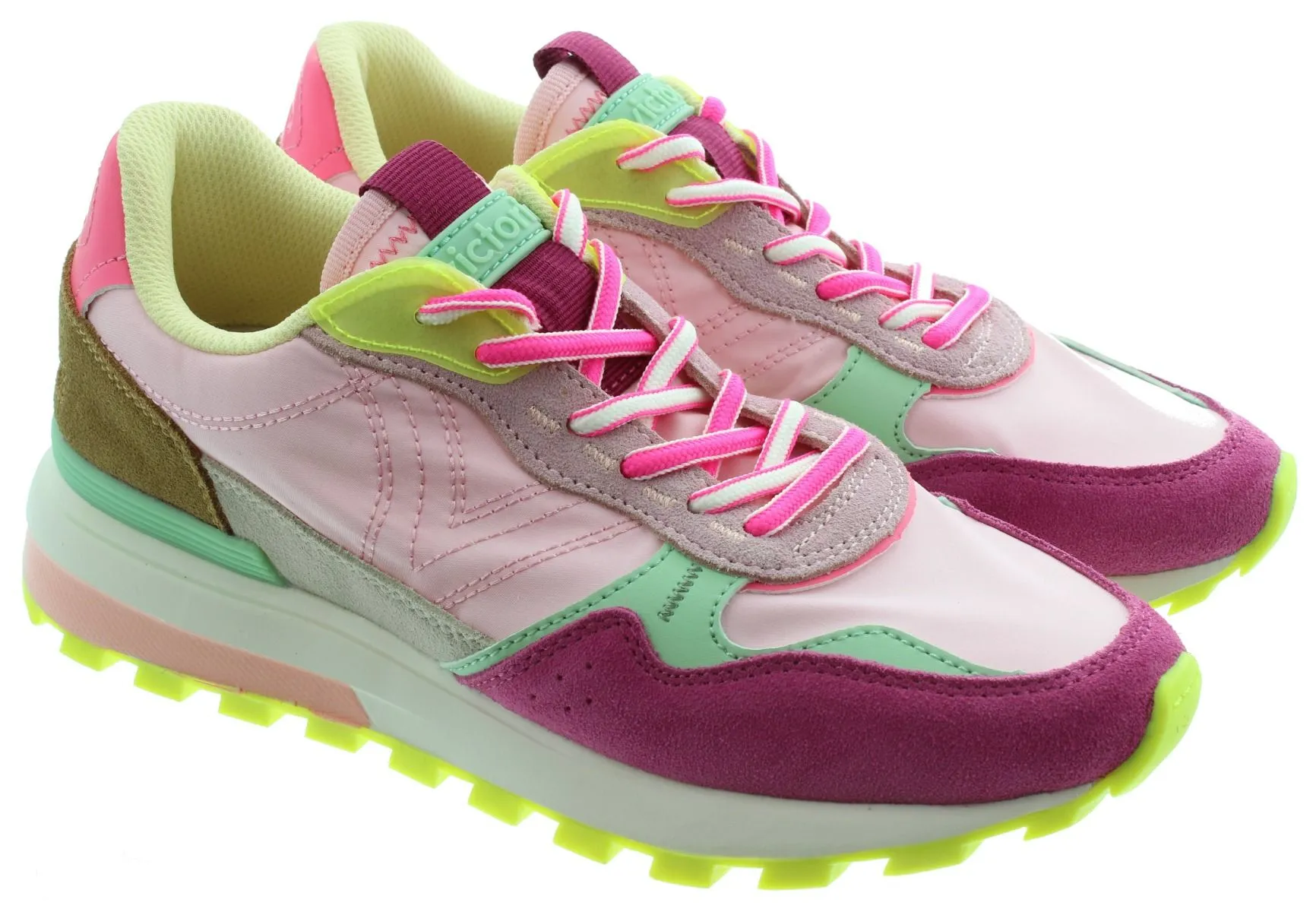VICTORIA Ladies Luna Multi Trainers In Pink