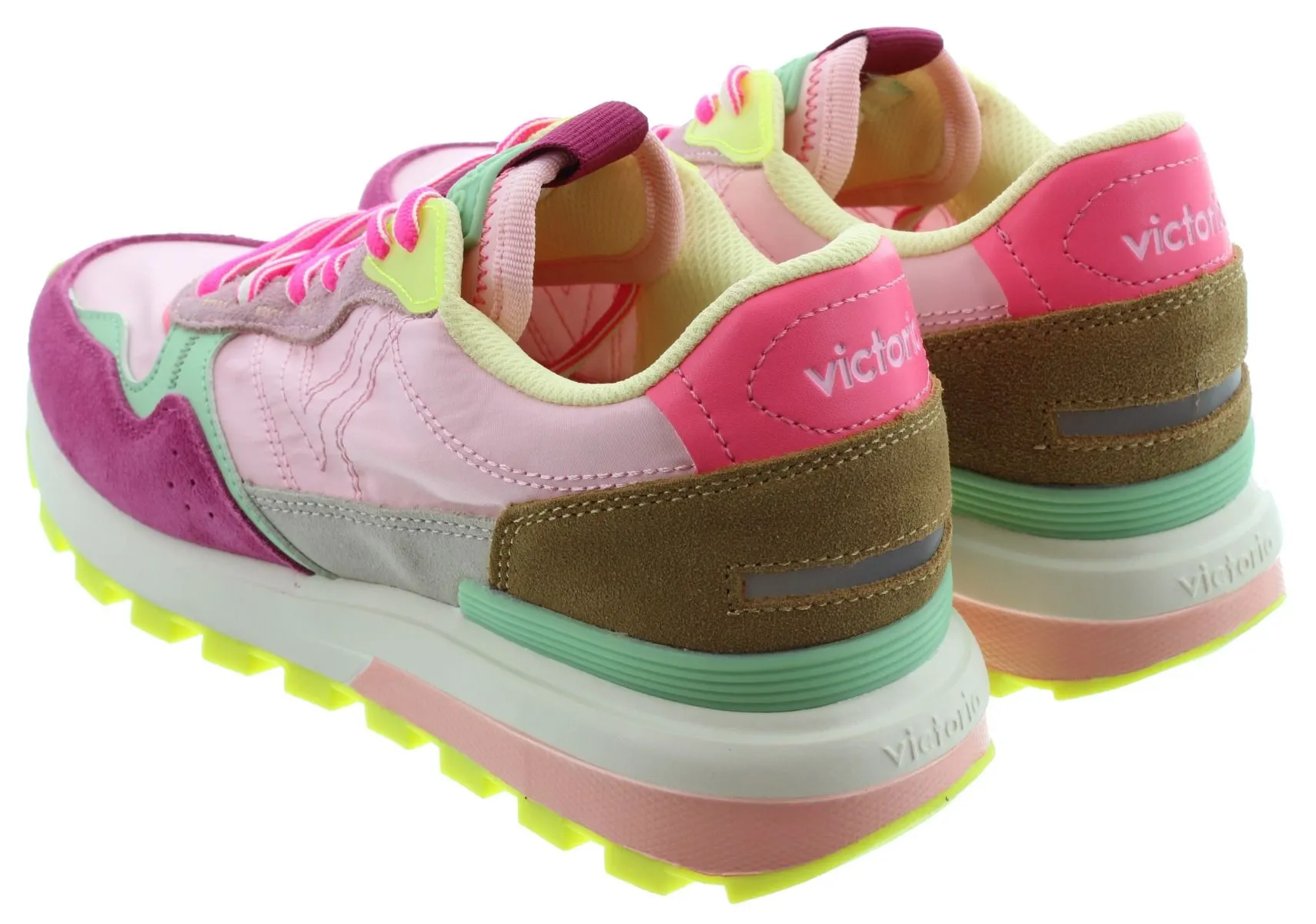 VICTORIA Ladies Luna Multi Trainers In Pink