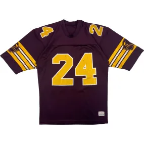 Vintage 80's American Football Maroon and Yellow Jersey Rare
