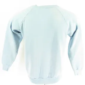 Vintage 80s Reebok Pump It Up Sweatshirt Medium Retro Print Blue Basketball
