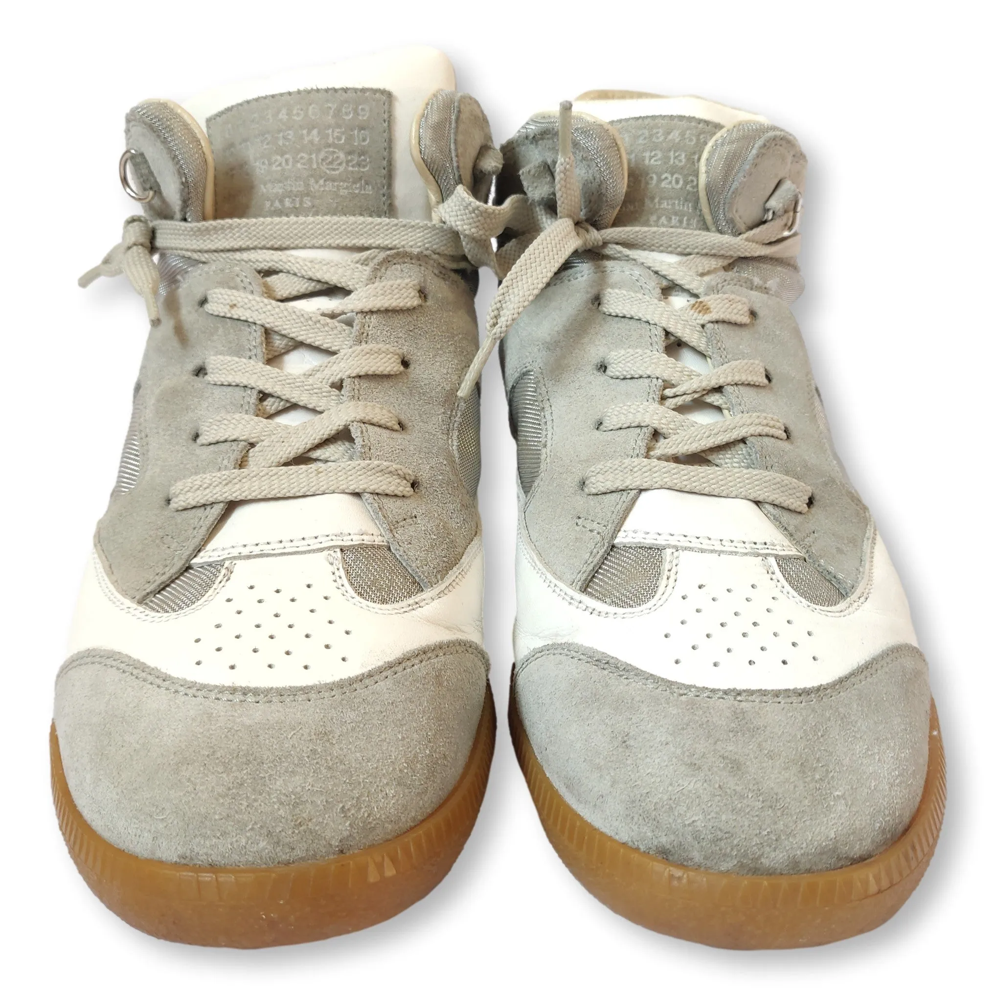 Vintage beige Maison Margiela Line 22 sneakers Made in Italy