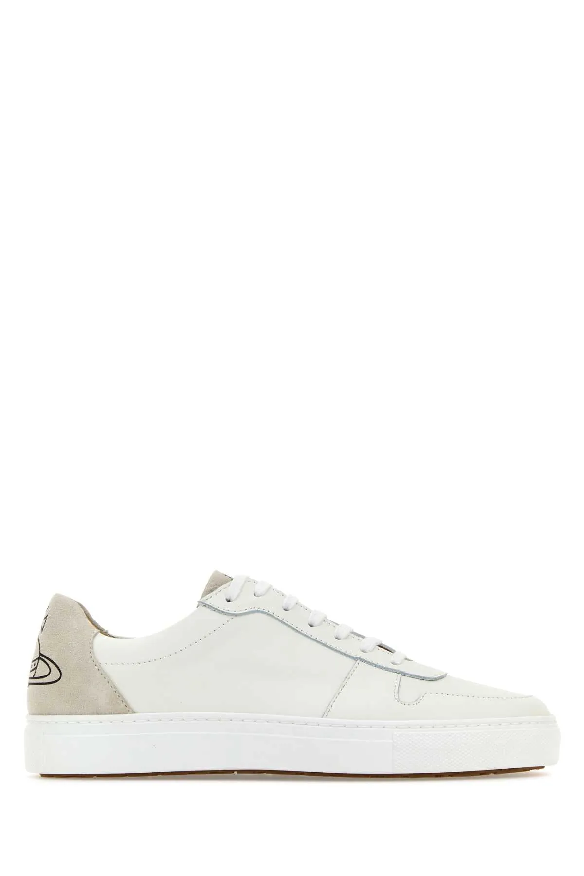 Vivienne Westwood White Leather Classic Trainer Sneakers