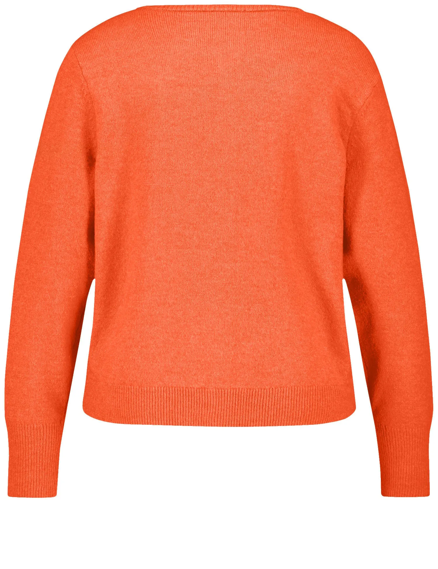 Warm cardigan with a button placket
