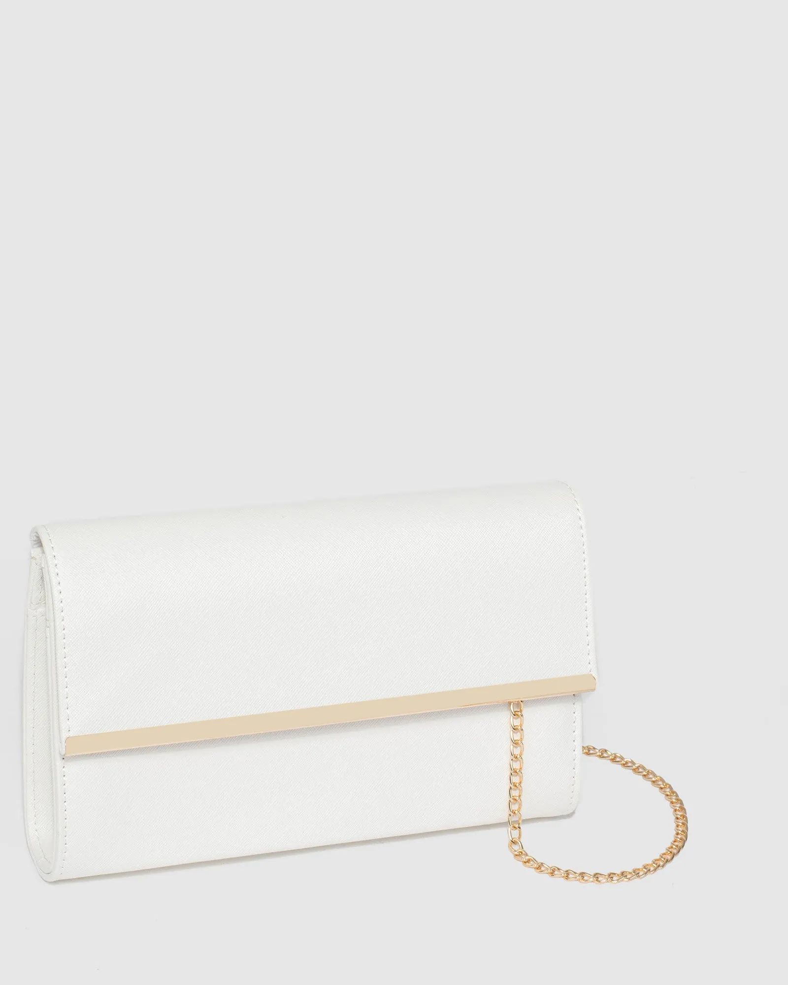White Harriet Clutch Bag
