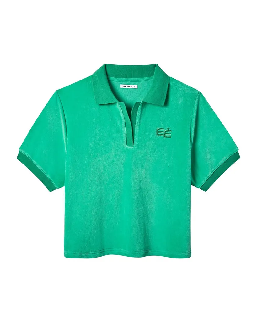 Women's Terry Polo | Seafoam