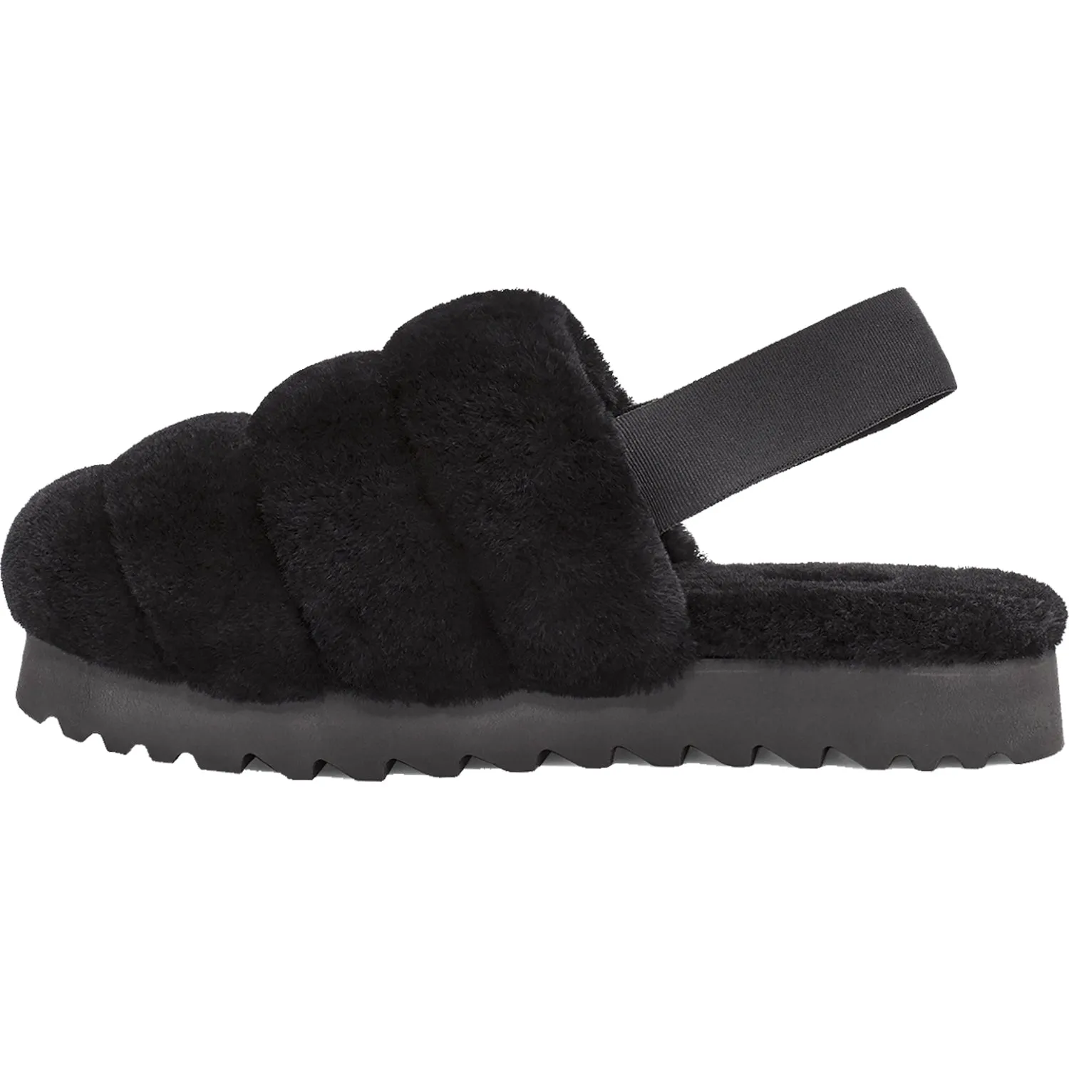 Women's UGG Super Fluff Black Sheepskin