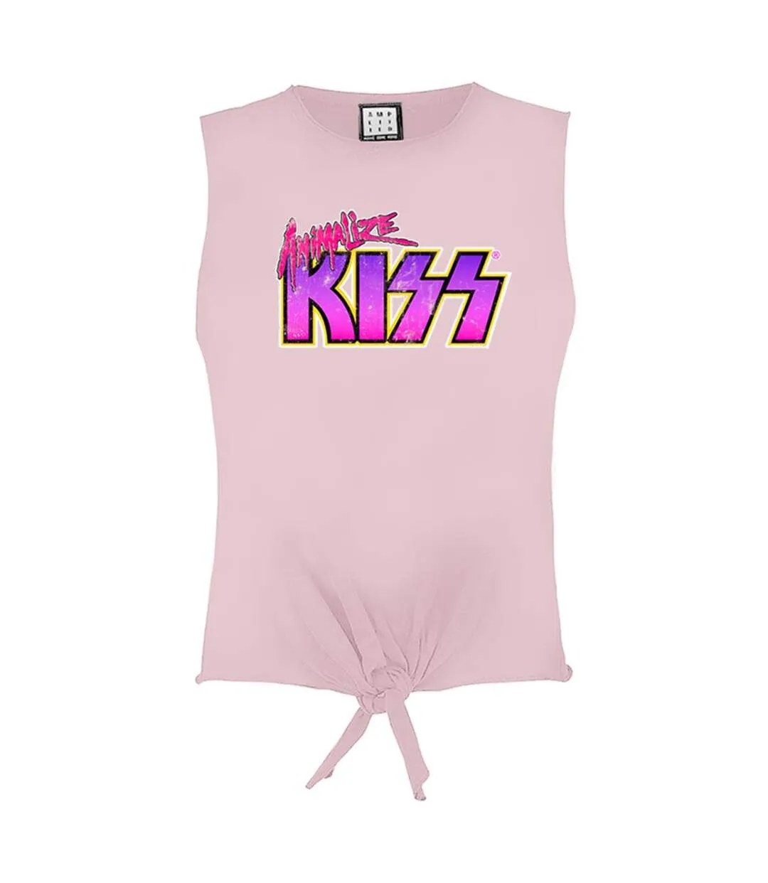 Womens/ladies animalize kiss sleeveless crop top pink 182 Amplified