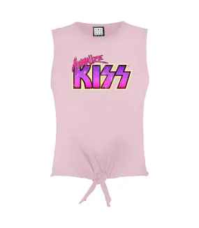 Womens/ladies animalize kiss sleeveless crop top pink 182 Amplified