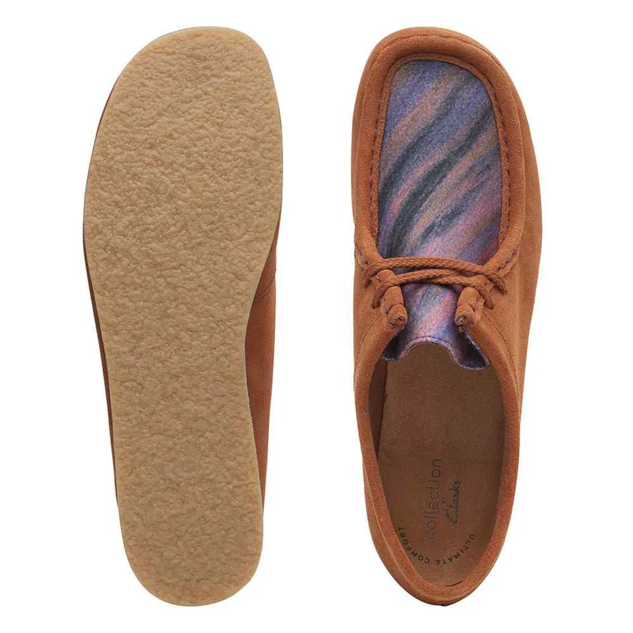 Women's Clarks Padmora Dark Tan Suede Shoe