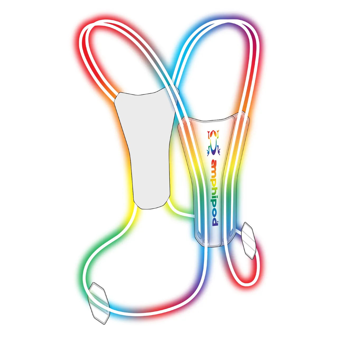 Xinglet Optic Beam Lite Rechargeable Flashing Reflective Running Vest