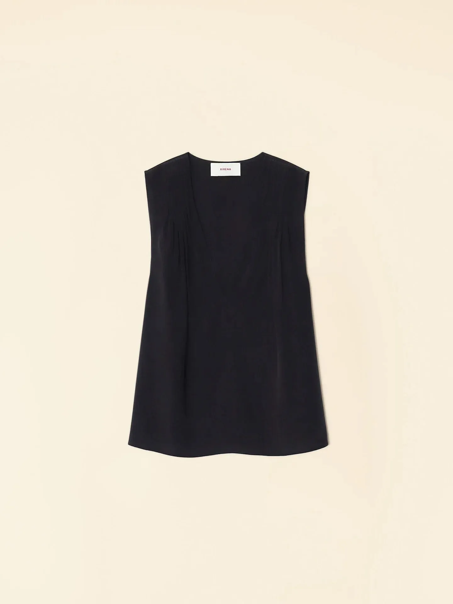 Xirena CLARE Silk Sleeveless Top in Black 