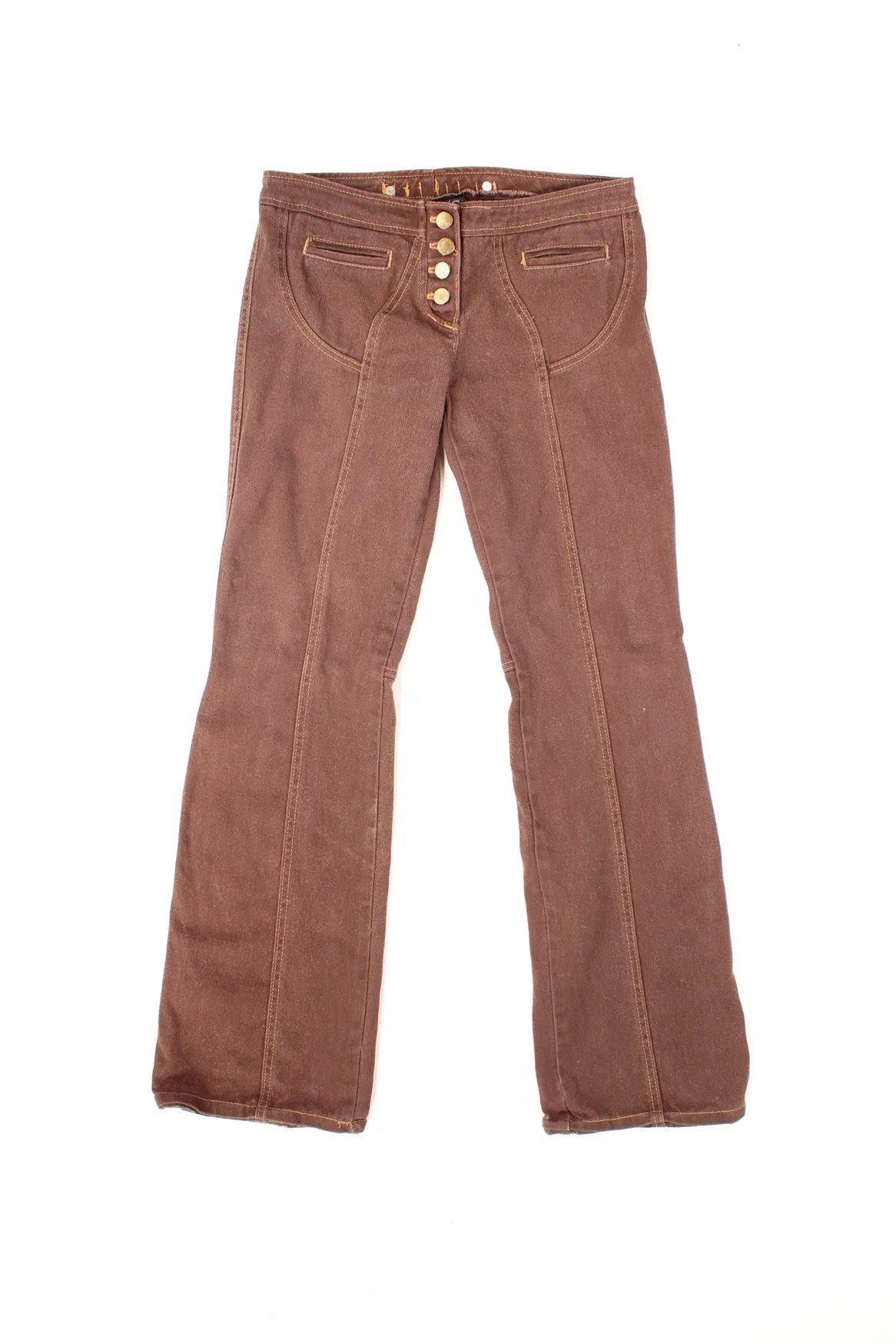 Y2K Brown Flared Jeans