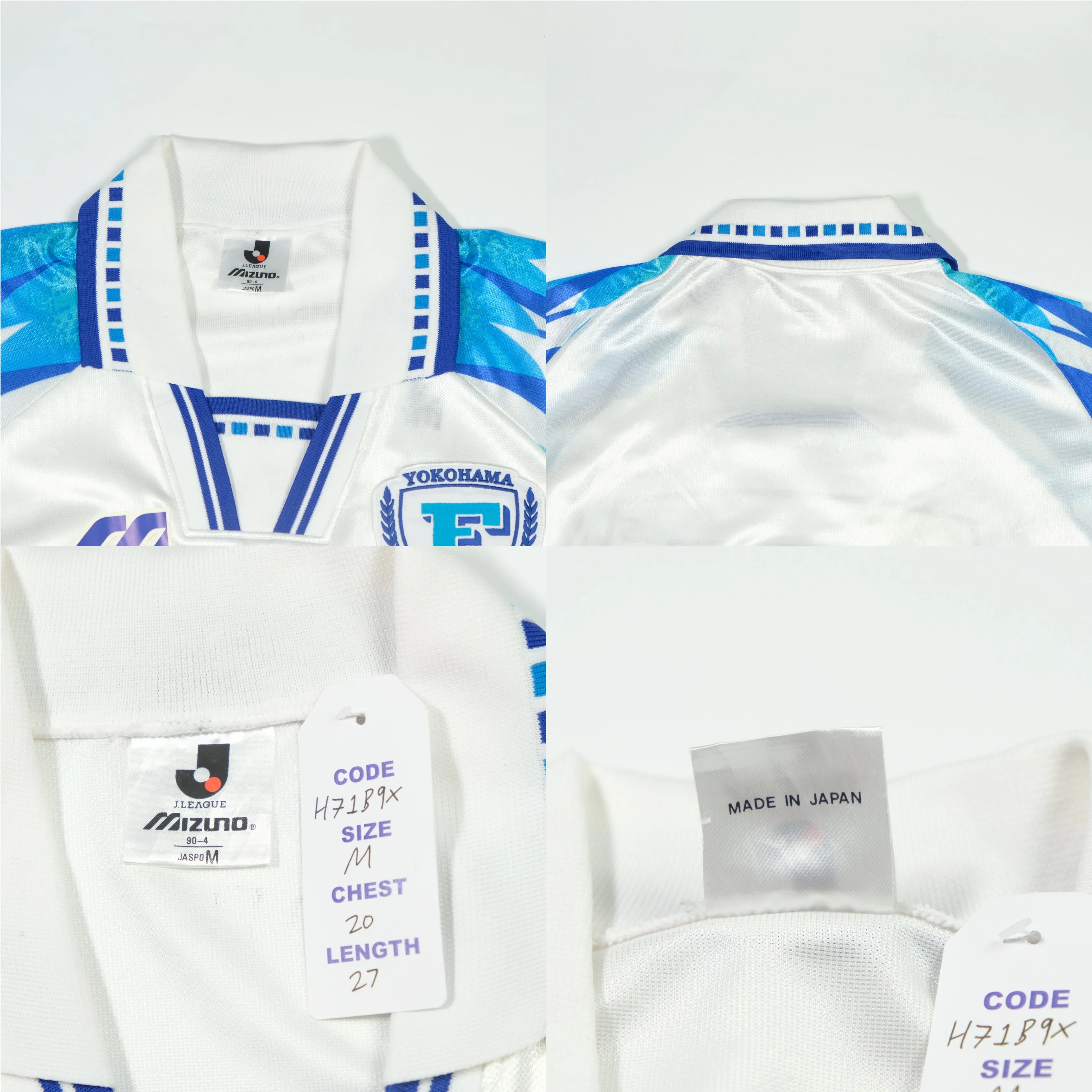Yokohama Flugels 1995 J-League Japan Mizuno Away Football Shirt Medium