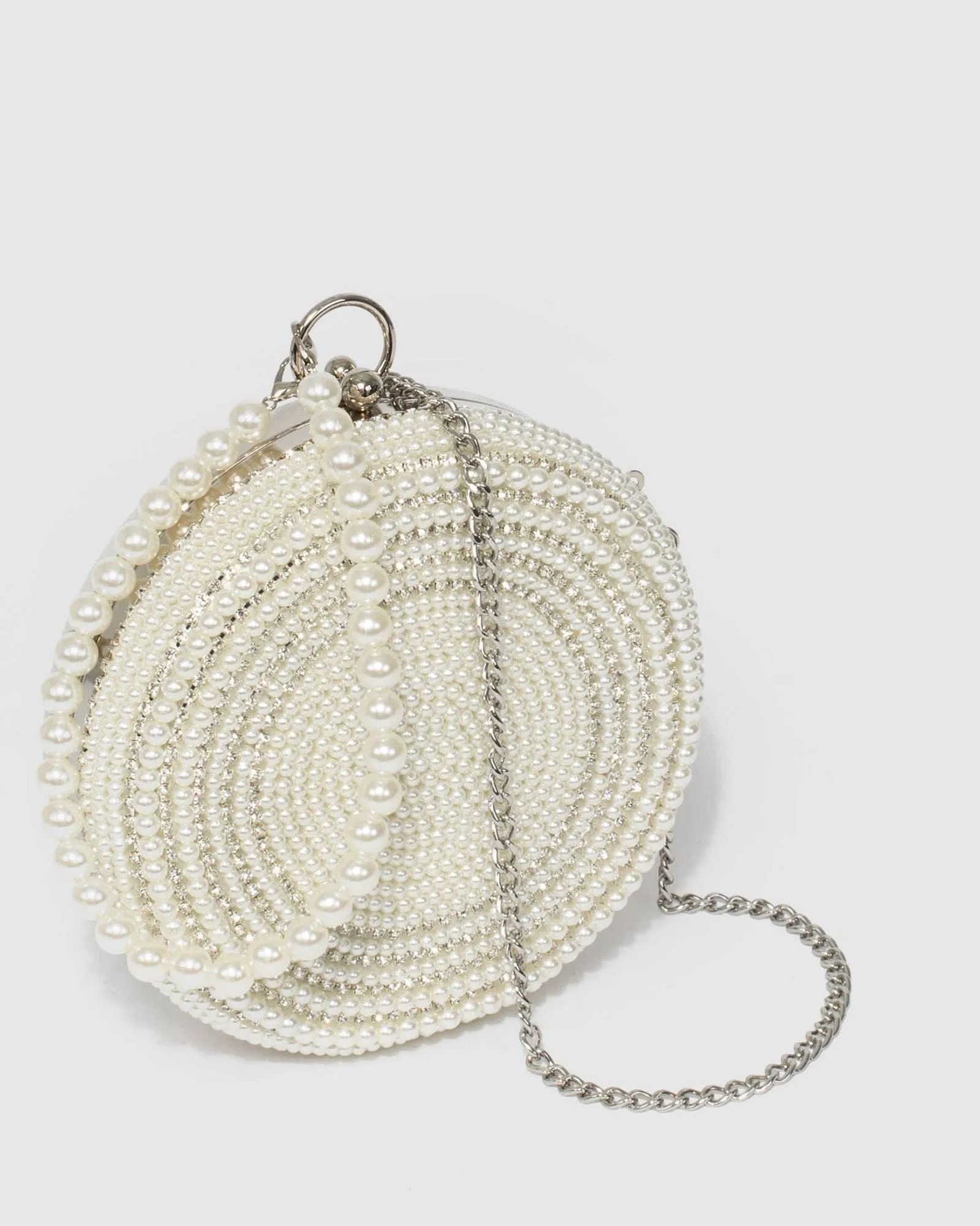 Yuki Pearl Ivory Clutch Bag