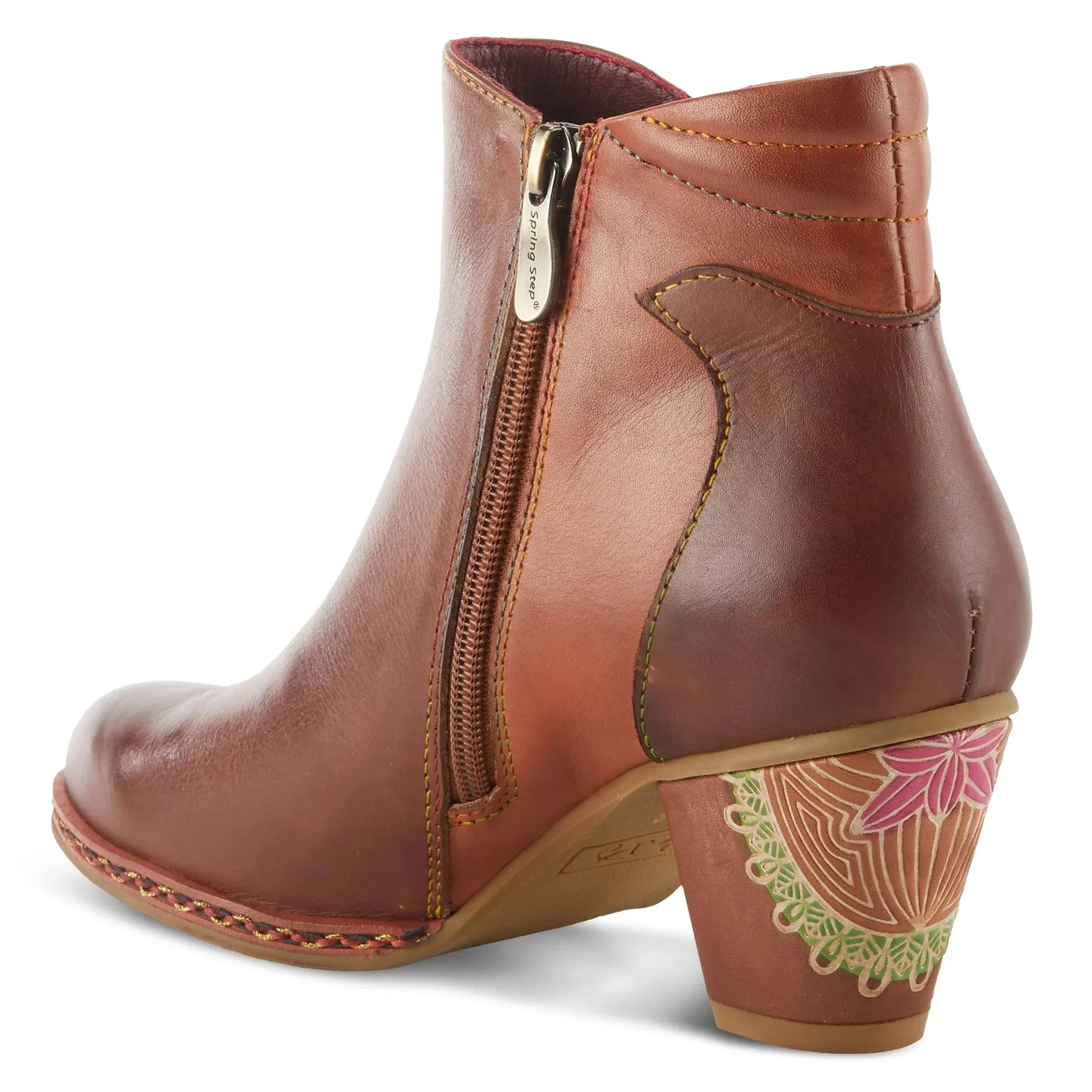  Zamihi Painted Boot in Brown  