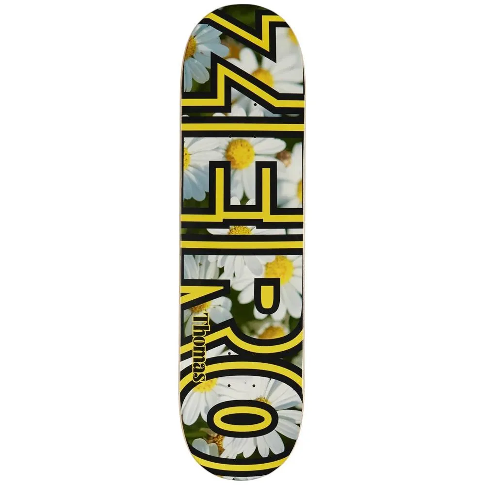 Zero Skateboard Deck Thomas Floral Bold Yellow 8.25