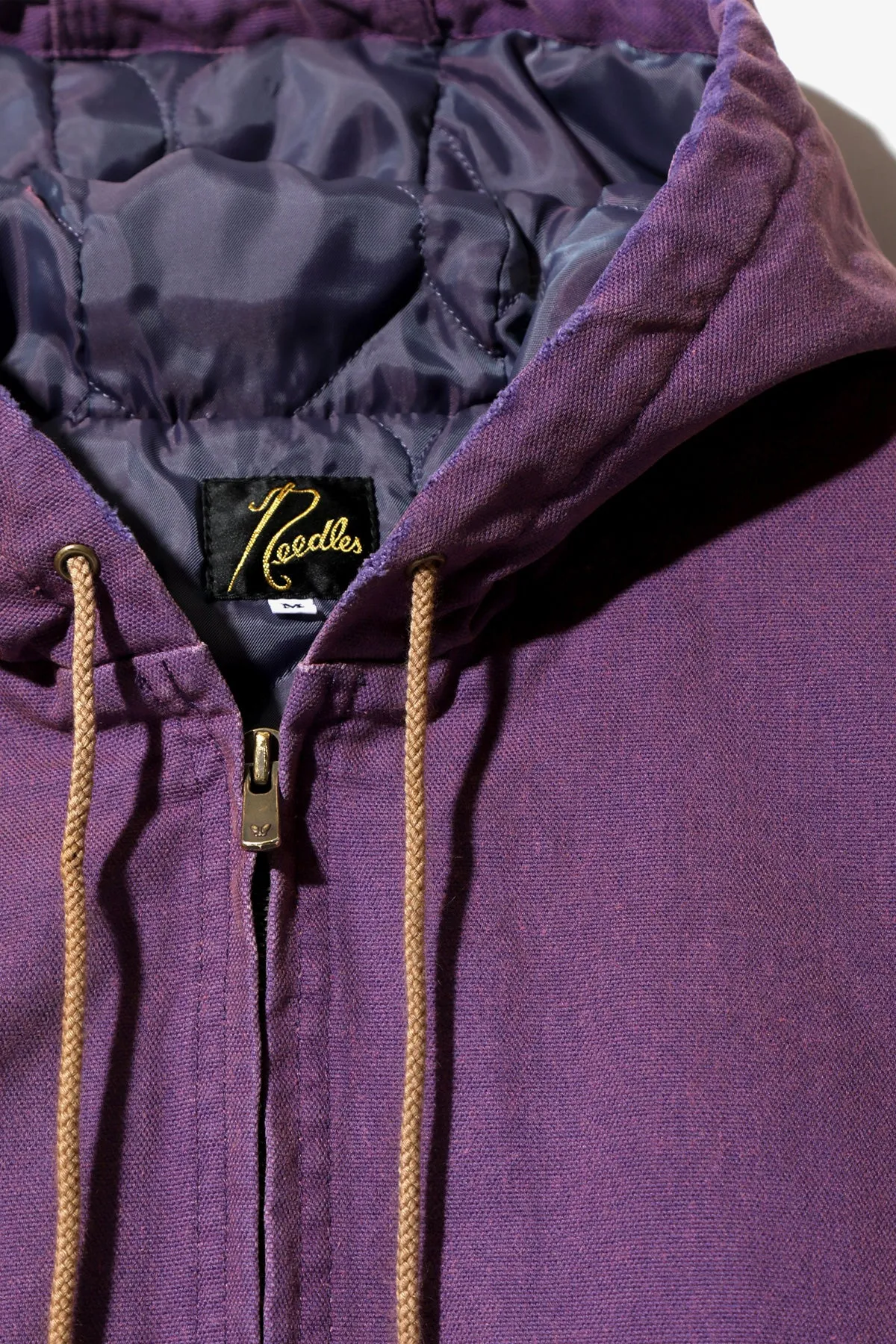 Zipped Work Hoodie - Purple 11oz Cotton Oxford